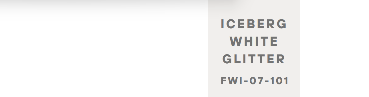 ICEBERG WHITE GLITTER Lami Gloss Panel